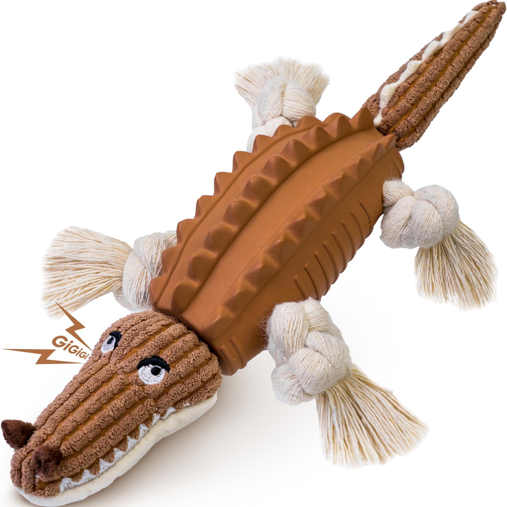 Large dog toys 3 in 1, Squeaky Dog Chew Toys For Aggressive Chewers, Natural Rubber Puppy Toys With Tug Ropes For Teething, Tough Dog Toys For Small,Medium,Large Breed,Stuffed Animals Plush toy