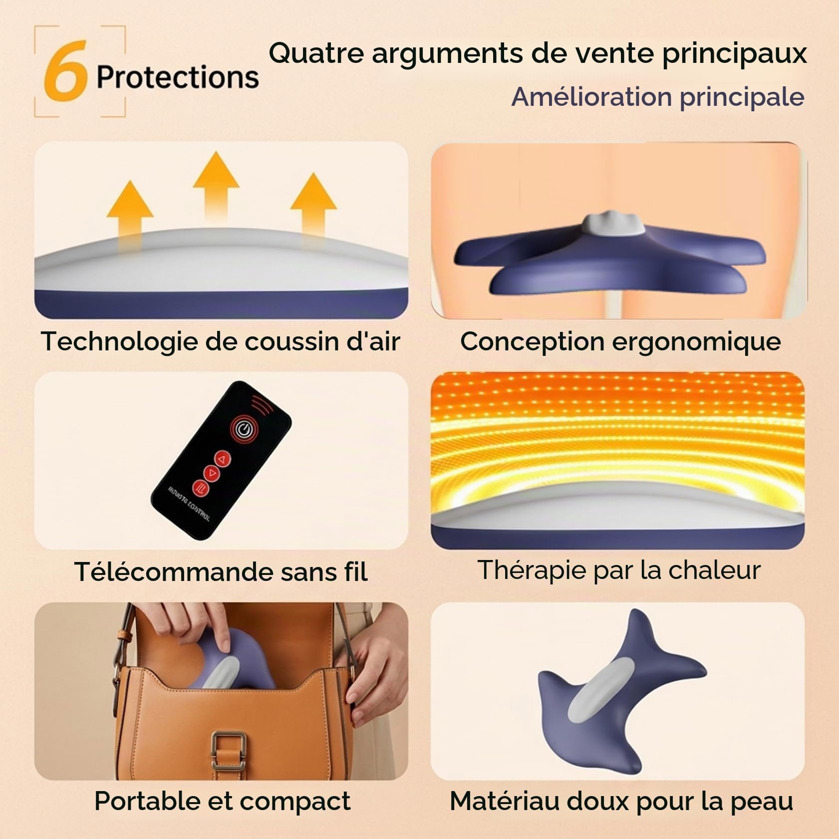 Entraîneur Portable du Plancher pelvien pour Hommes, Appareil d'exercice Kegel avec télécommande, Appareil Ergonomique de renforcement du Plancher pelvien Bleu Marine pour Un Usage Domestique