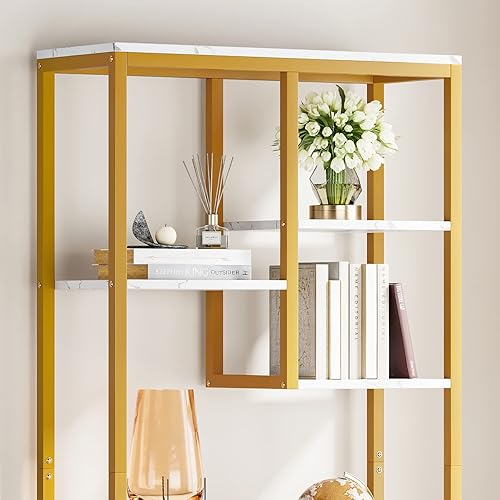 Miniatura 6 de Tribesigns Estantería de 6 niveles alta, moderna estantería abierta de 8 estantes de almacenamiento para sala de estar, oficina en casa