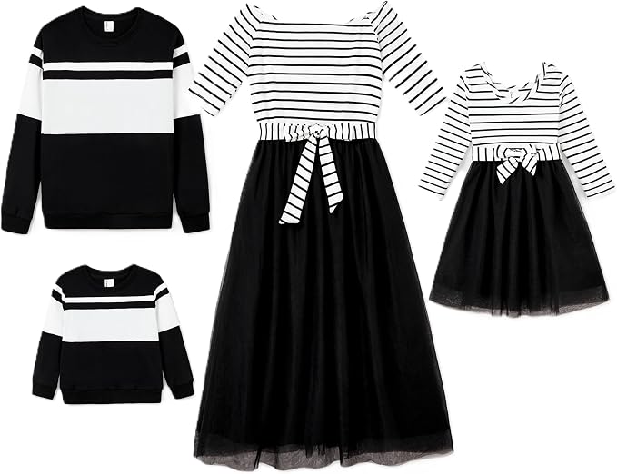 Family Matching Outfits Dresses Sweatshirt