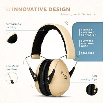 Schallwerk ® Kiddies - Ear Defenders Children - Hearing Protection for Children - Noise Cancelling Headphones Kids - Ear Defenders, Autism Noise Cancelling Hearing Muffs Kids, Child, Toddler, Girls