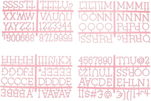 Miniatura 5 de Tablero de letras de plástico con letras, números y símbolos de 34 pulgadas, 1 pulgada, 1.5 pulgadas, tablero de mensajes intercambiables de 16 x 20