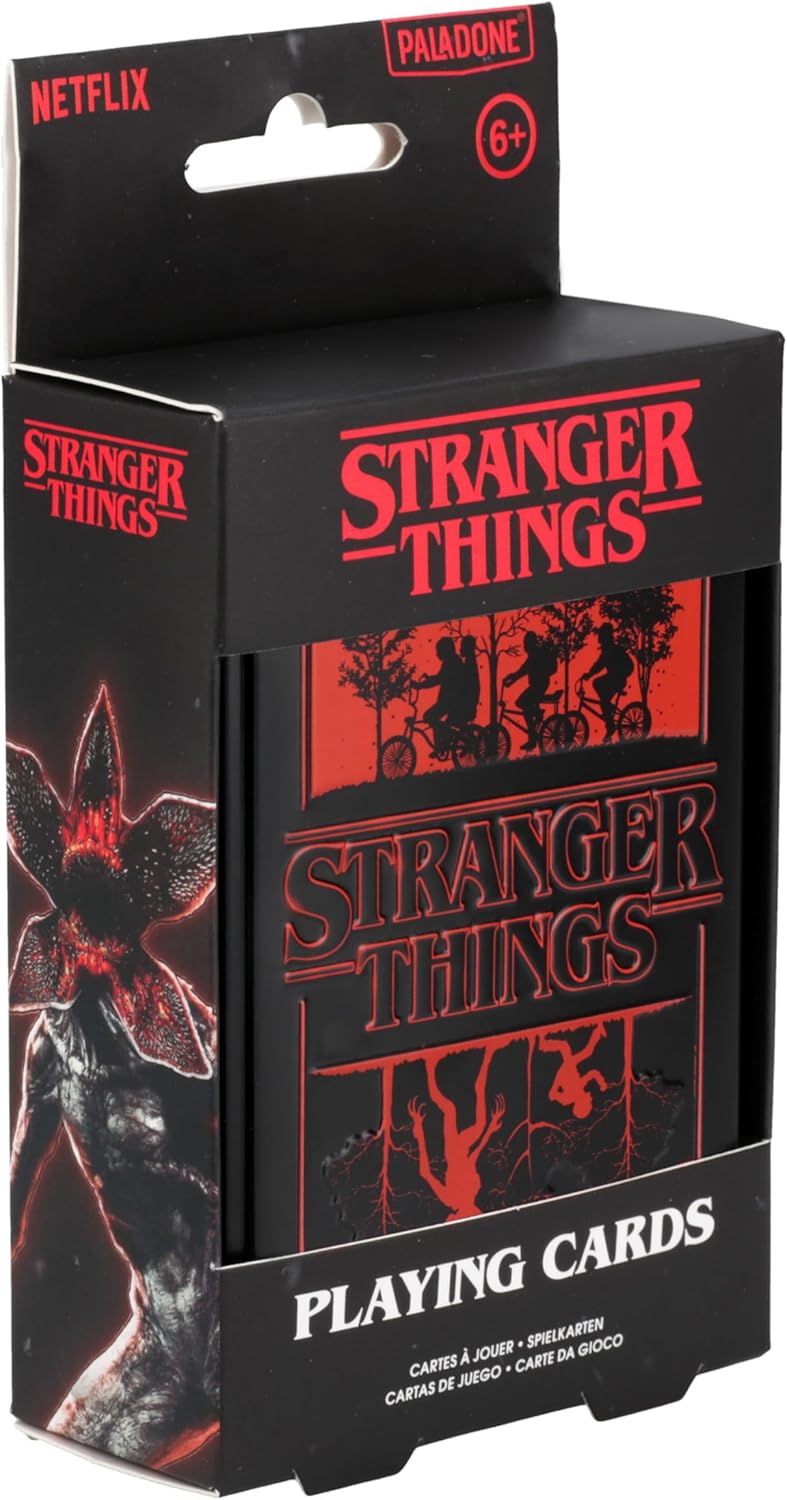 Paladone Stranger Things Playing Cards Gift Set - Collectible Tin Box - Official Stranger Things Merchandise