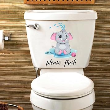 Small Window Sticker Toilet Lid Sticker Wall Sticker Cute Wall Decal Bedroom Living Room Kids Room Nursery Decoration Stickers #09