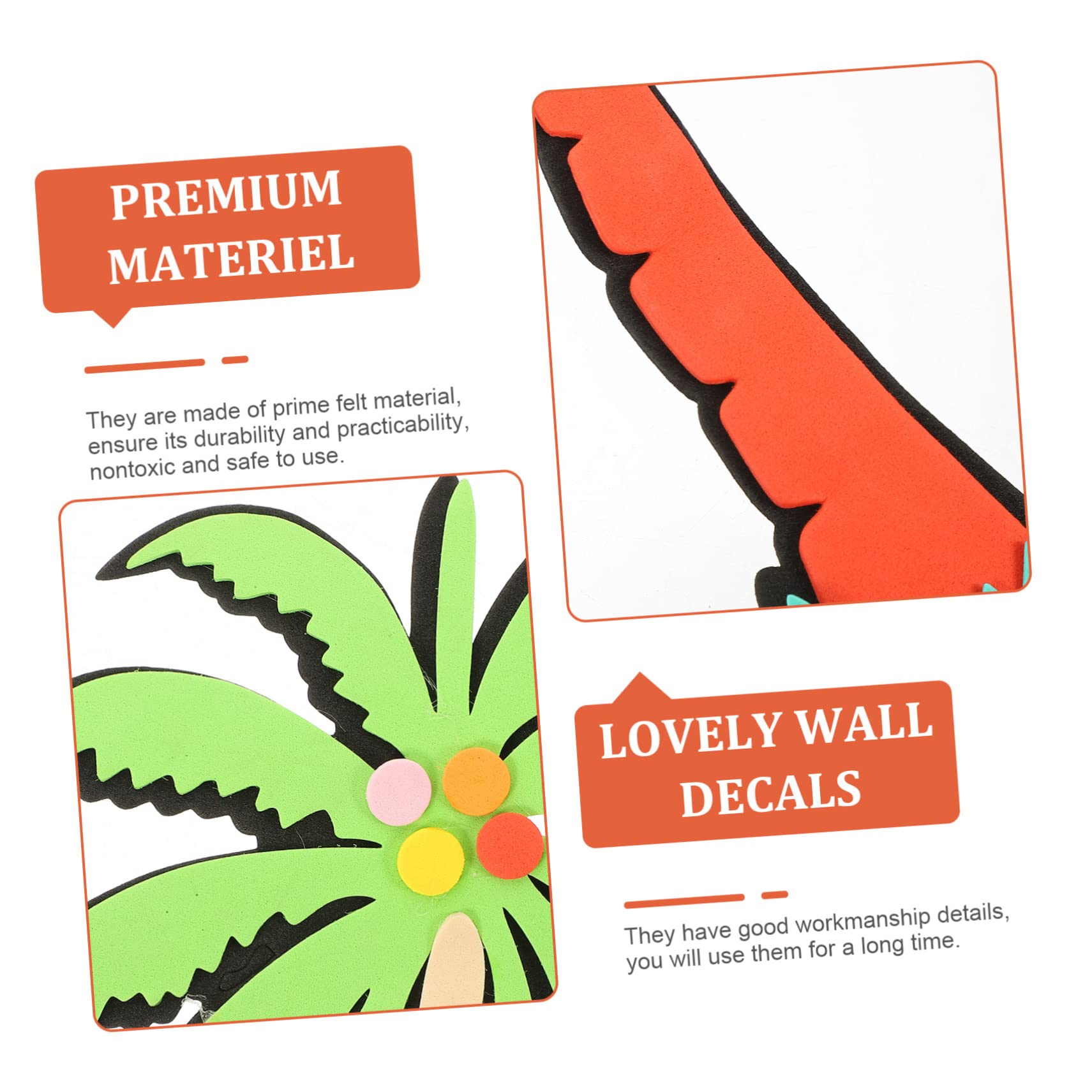 Toyvian 5piezas Pegatina Decorativa De Pared Para Aula Diseño De Palmera De Material Para Decoración De Clase Fácil De Quitar Para Habitaciones Infantiles y Espacios Creativos