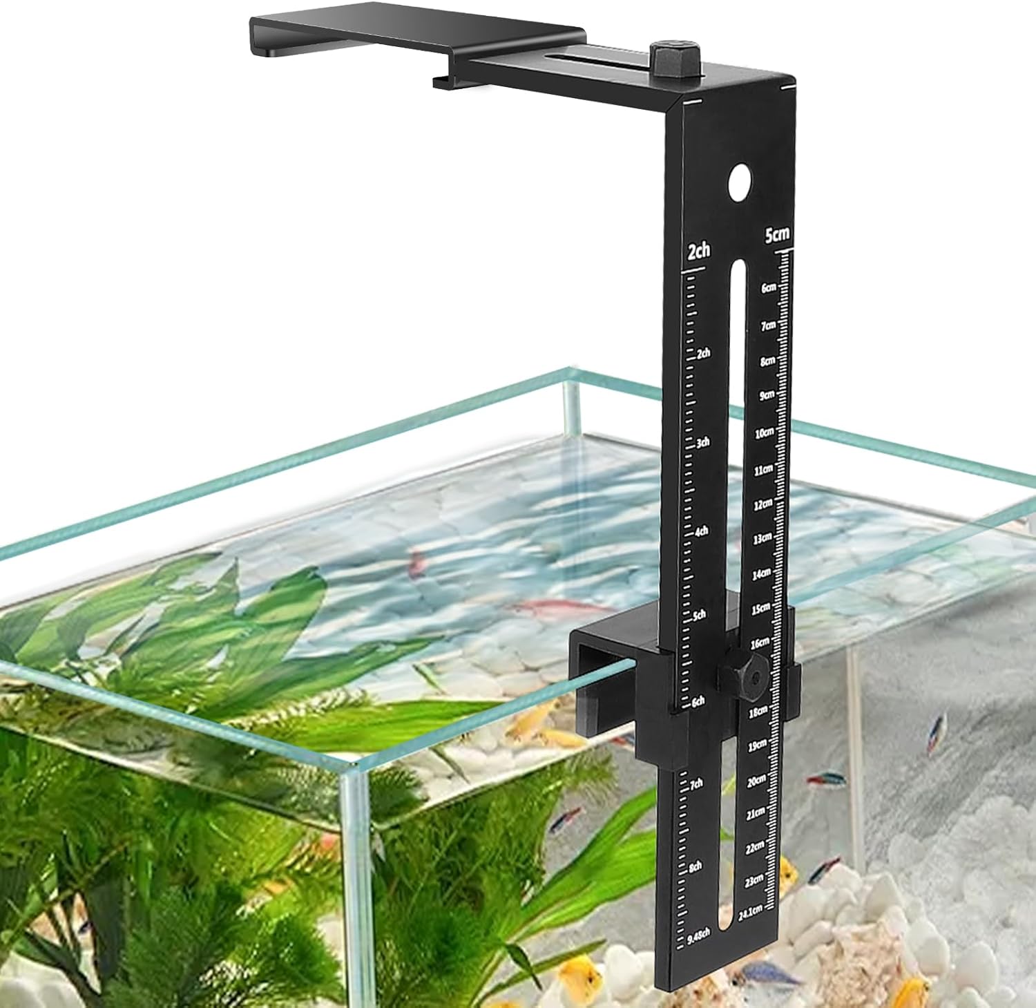 hygger Aquarium Light Clip Holder (for HG-978) (2), Aquarium Fish Tank Light Riser/Holder/Bracket/Stand/Mount