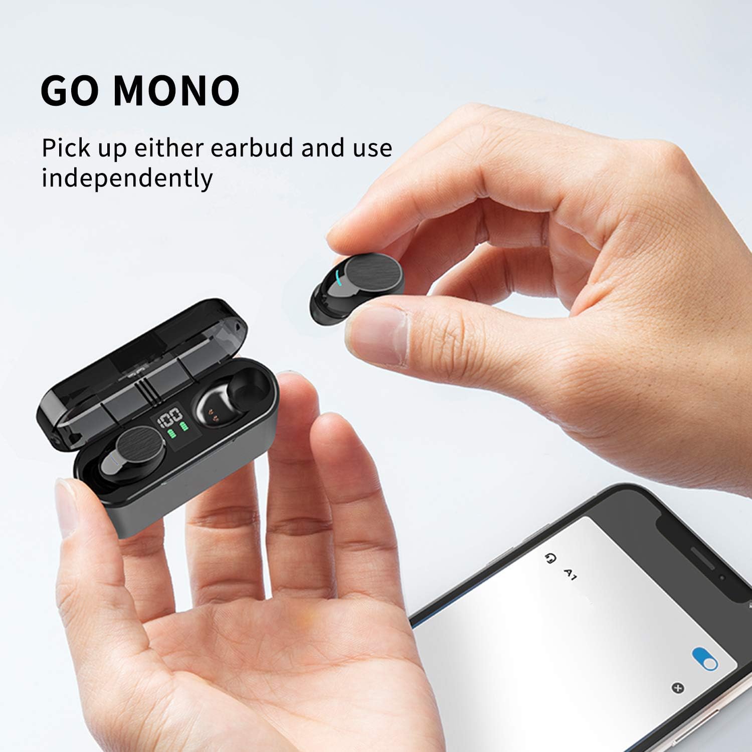 SOAIY A1 Earbuds Go Mono Mode
