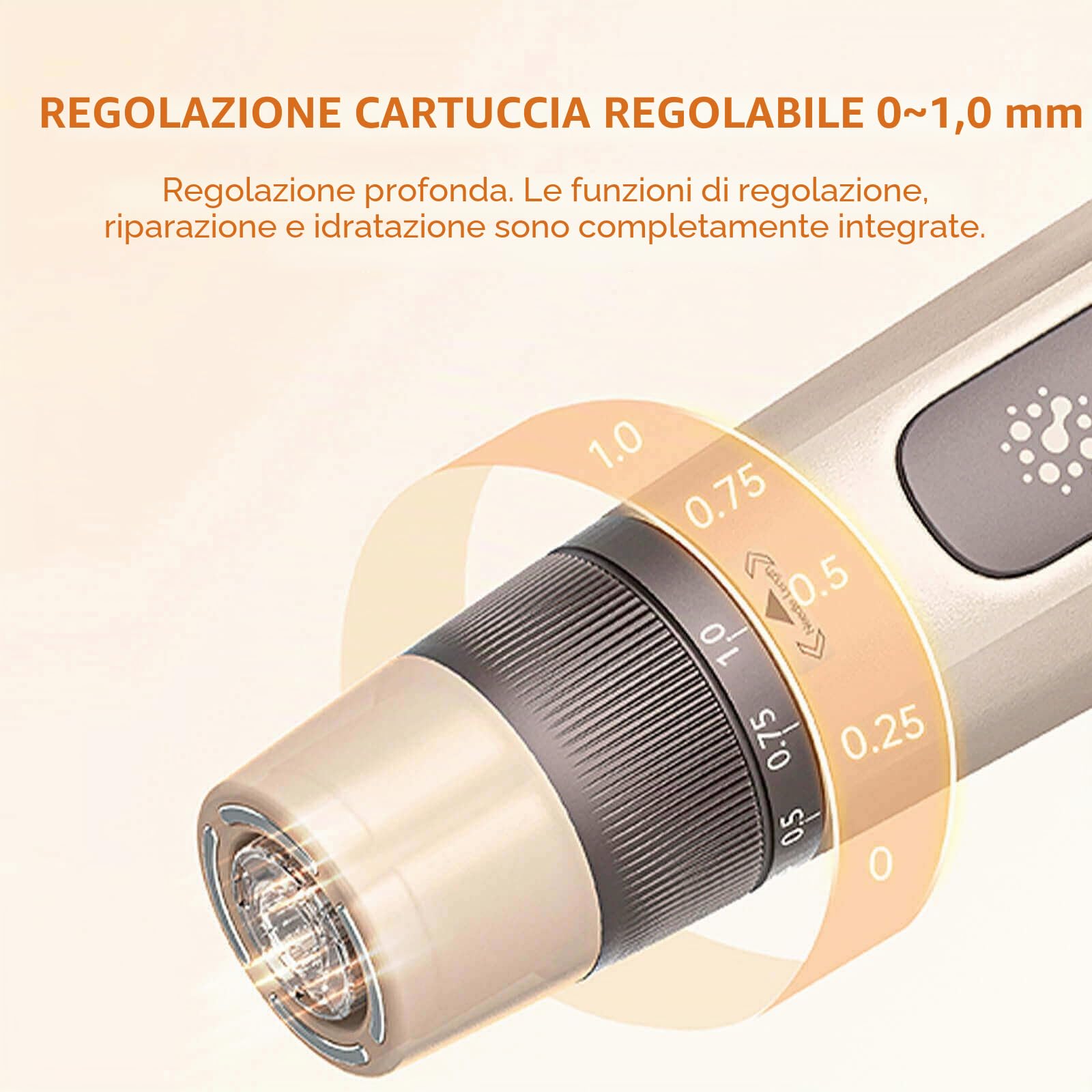 Hydra.Pen H5 Gold - Set di dispositivi di bellezza wireless con 22 cartucce (12 × NanoR e 10 × 12 pin), tecnologia EMS, 6 velocità regolabili, display a LED, tipo C, strumento per la cura del viso e
