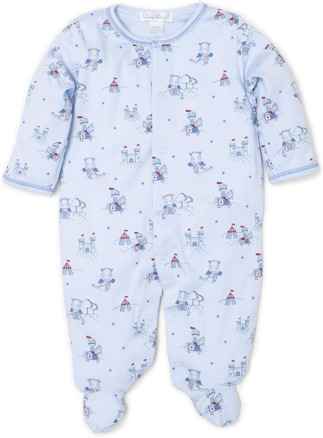 Kissy Kissy Baby Boys 18 Holes Golf Print Footie with Zipper - Blue main image 1