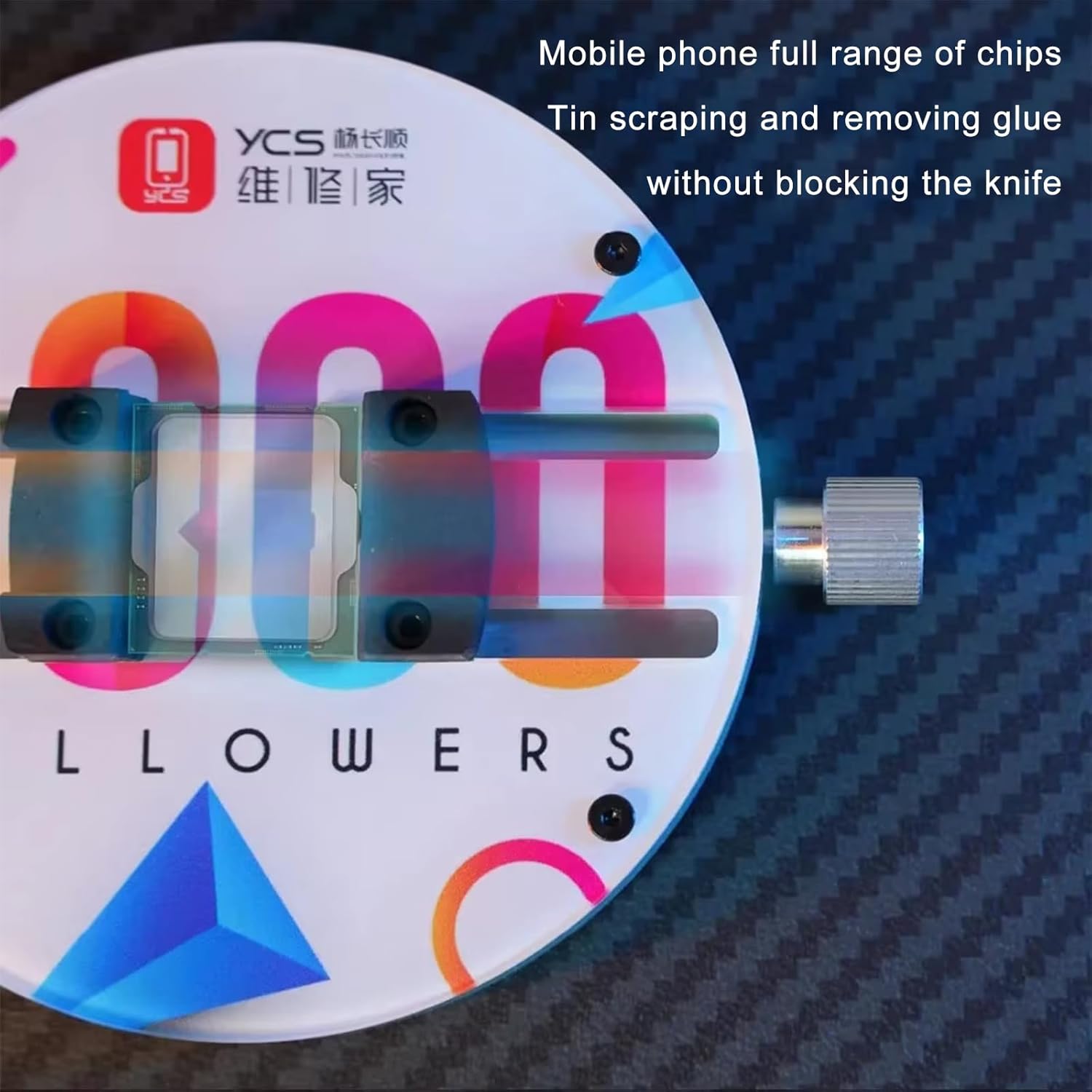Universal Mobile Phone PCB Circular Fixture Motherboard Soldering BGA CPU IC Chip Mini Glue Tin Removal Repair Clamp Jig