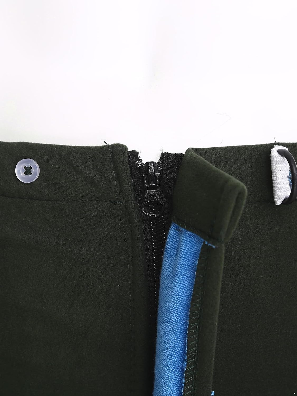 Mufeng Adult Wearable Incontinence Mattress Cover Elastic Waistband Front Zipper Diaper Skirt