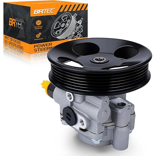 Power Steering Pump with Pulley Compatible with Toyota Tundra SR5 4.7L 2000-2006, Sequoia 2001-2007 21-5264