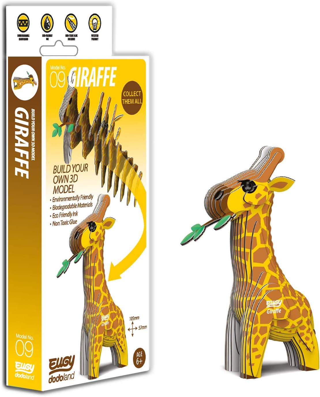 EUGY3D Giraffe Model Craft Kit