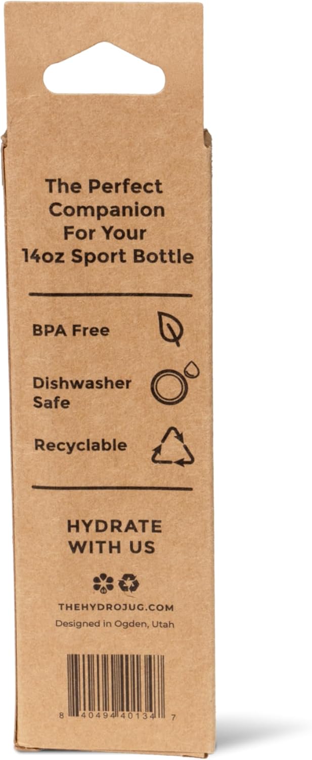 Hydrojug Eco-Friendly Reusable Straws – Ideal for 14 oz, 20 oz, 32 oz, 40 oz Sport Bottles – Dishwasher Safe & BPA-Free