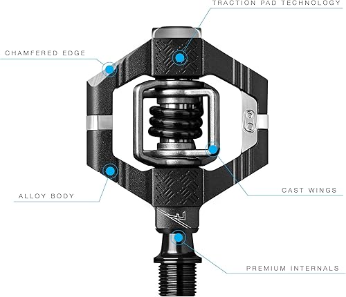 Miniatura 3 de Crankbrothers Candy - Pedal para bicicleta MTB con clip, pedal ligero para bicicleta de gravaXCTrail, entrada por los 4 lados, flotador