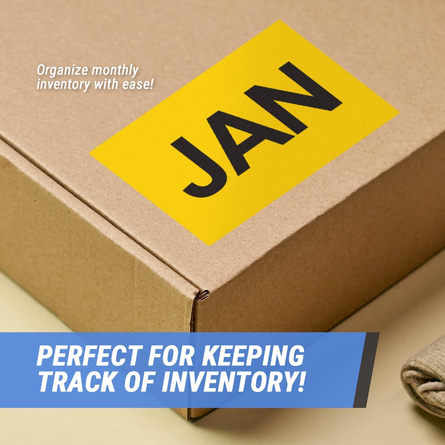 3600 Labels - 12 Months of The Year Labels, Color Coded Circle Dot January to December Labels (3 x 2 inch, Rectangle) - 300 Stickers per Month