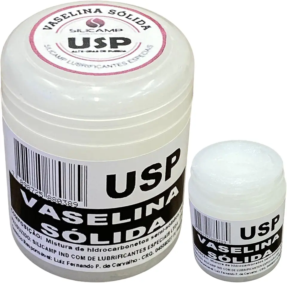 Vaselina Solida Farmacêutica Usp Pura Sem Cheiro Branca 100g