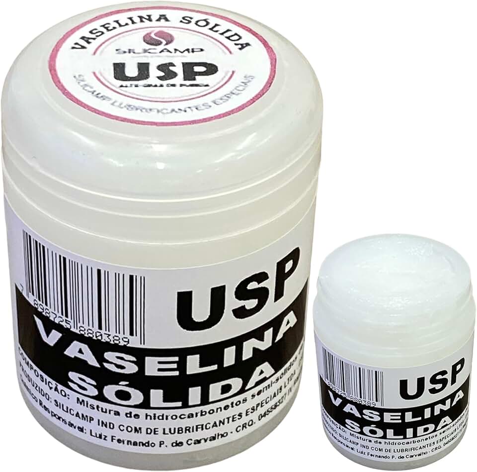 Vaselina Solida Farmacêutica Usp Pura Sem Cheiro Branca 100g