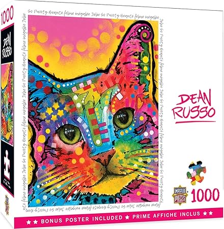 Amazon Masterpieces ディーン ルッソ 1000パズルコレクション So Purrty 1000ピースジグソーパズル ジグソーパズル おもちゃ