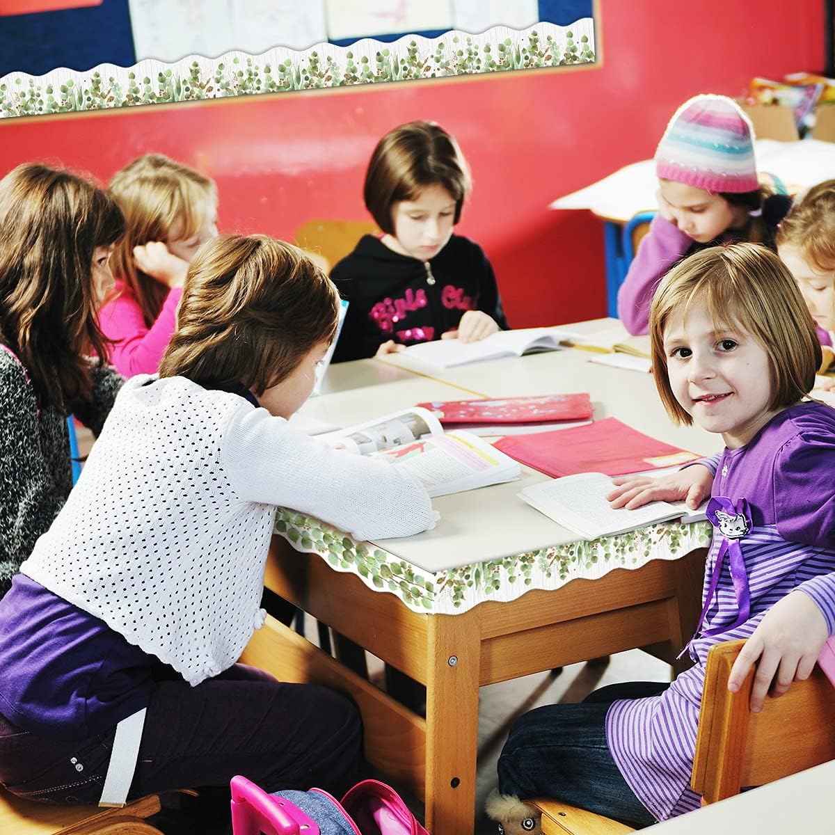 Eucalyptus Die-Cut Border Trim 36ft Per Roll Two Sided Printed Leaves Border Farmhouse Classroom Decor Back to School Eucalyptus Classroom Decoration 7 71EPG261H5S. AC SL1200