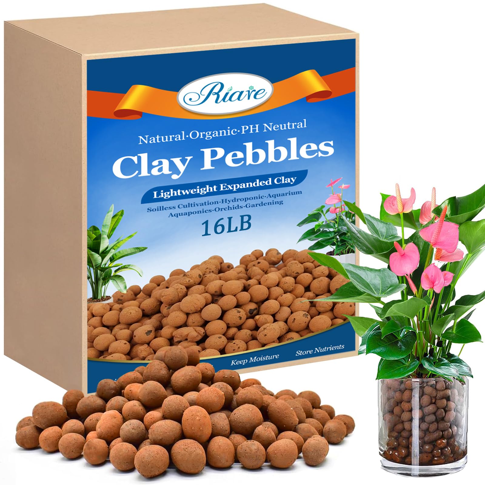 Riare 16LB Leca Clay Pebbles