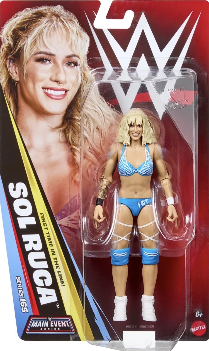 WWE Sol Ruca Mattel Main Event Basic Series 165 Wrestling Action Figure Toy Wrestler