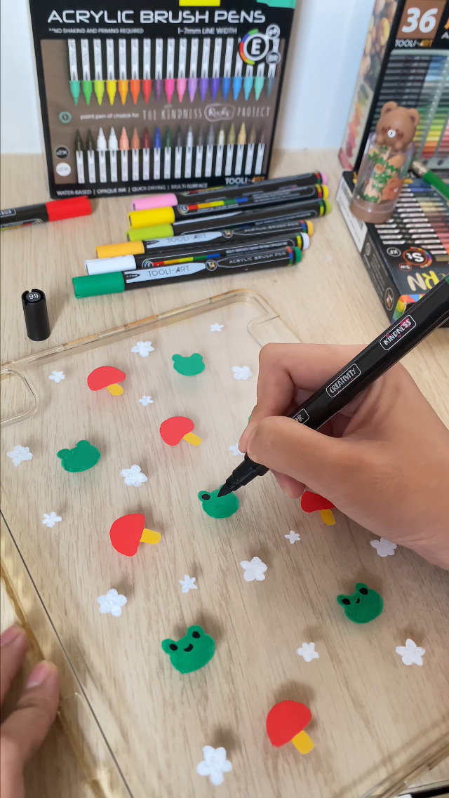 Laconile Acrylverfstiften, Zachte Penseelpunt Acrylverfmarkers, 120