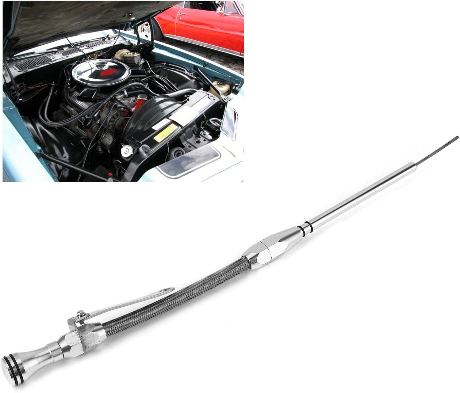 Car Oil Dipstick,Stainless Steel Flexible Car Engine Oil