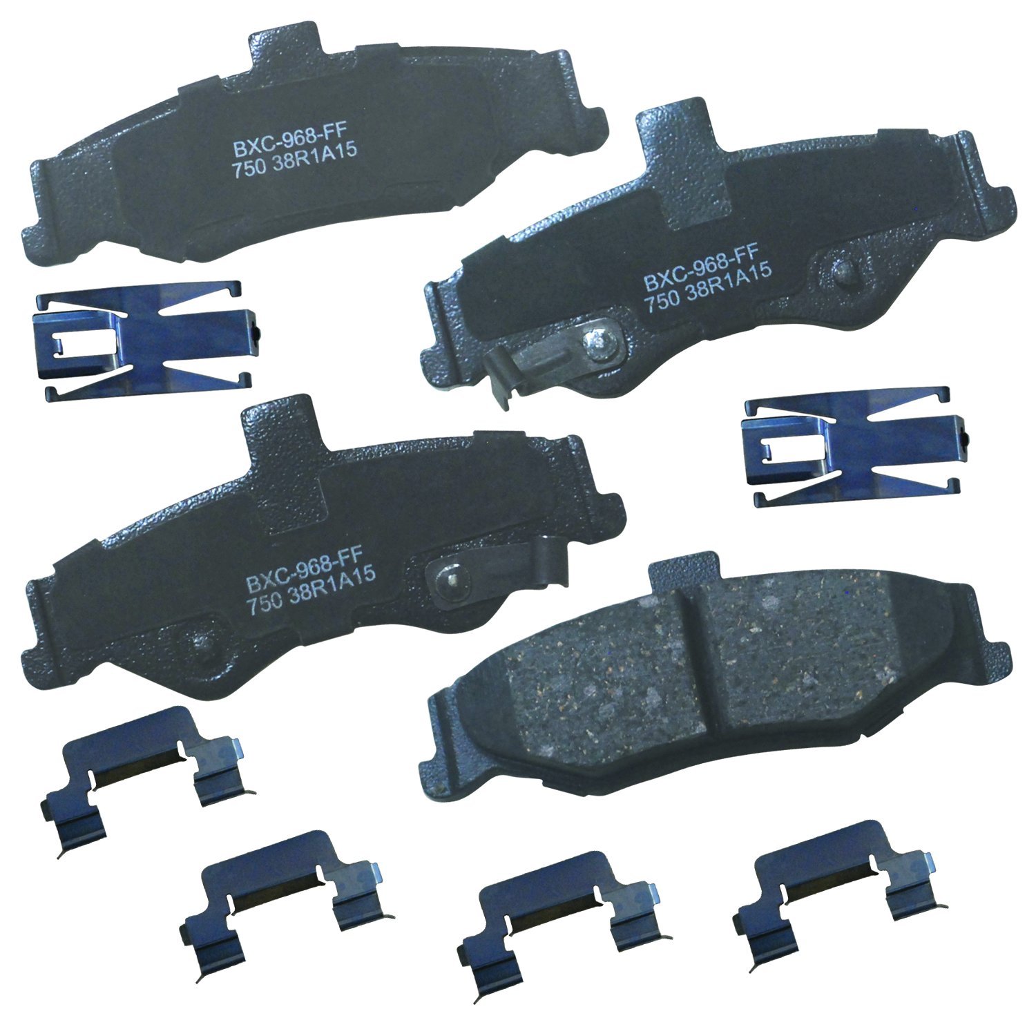Bendix Premium SBC750 Ceramic Rear Brake Pads for Avanti II 2004-2001, Chevrolet Camaro 2002-1998, Pontiac Firebird 2002-1998
