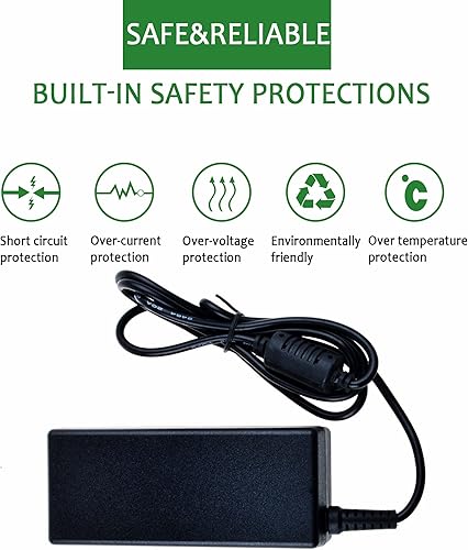 Miniatura 2 de Jantoy ACDC Adapter Replacement for Eltron Zebra LP2543PSAT 120551-101 LP2542PSAT Eii Thermal Label Printer Power Supply Cord Cable PS Charger Mains