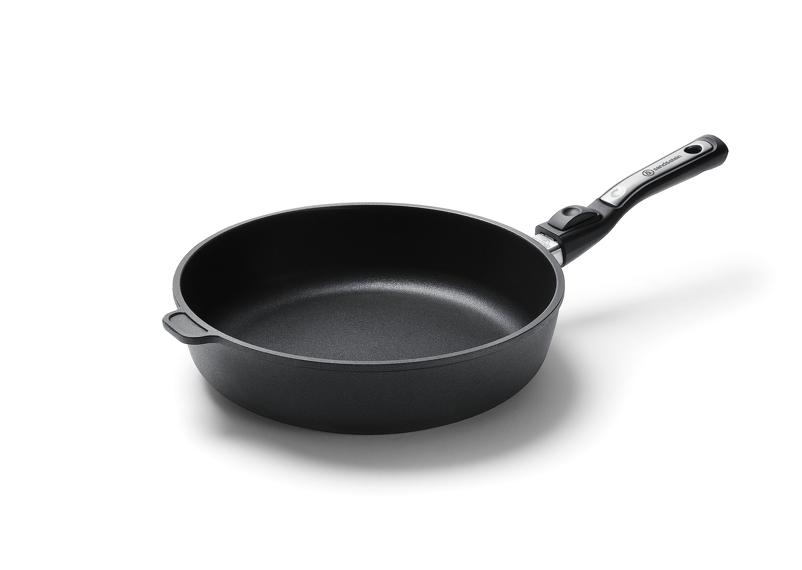 Bratpfanne Aluguss Ø 28cm I 7cm Hochrand I Induktion EpicSkillet Luxe I Handmade in Germany I Hochrand I Antihaftbeschichtet I Griff abnehmbar