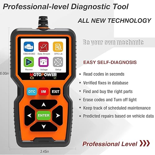 Miniatura 7 de MOTOPOWER MP00205A 12V 800mA cargador de batería Mantenedor con MP69039 OBD2 lector de código escáner
