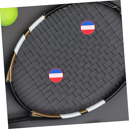 Miniatura 5 de 6 piezas de raqueta de tenis amortiguador de choque accesorios de Estados Unidos bandera canadiense bandera australiana accesorios de tenis cuerda