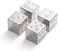 Vista 10 de Outset Juego de piedras de whisky de acero inoxidable, 6 municiones en forma de estuche