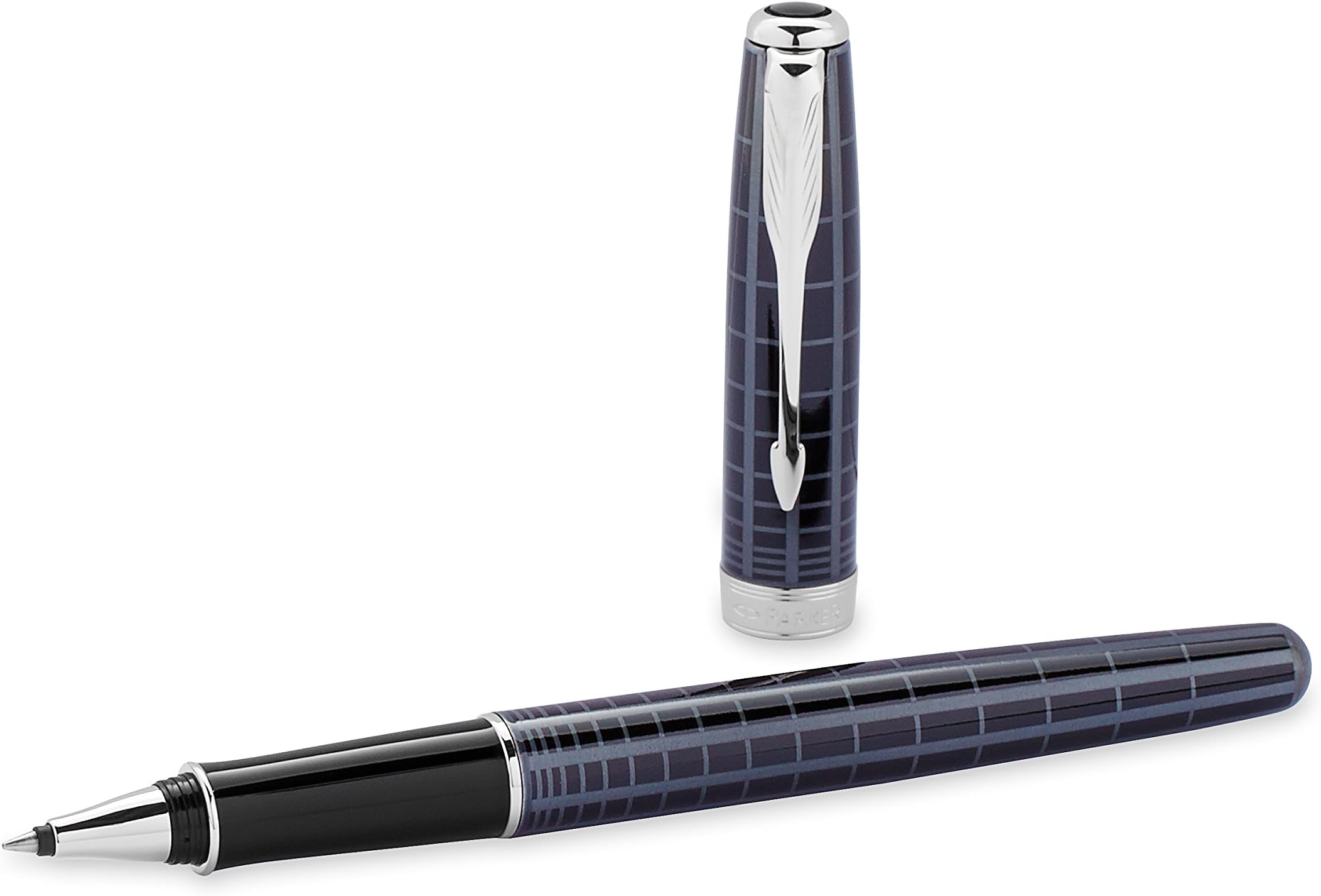 Parker Dark Gray Lacquer with Palladium-plated Trim, Rollerball Pen with Fine Black refill (S0912410)