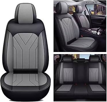 Seat Covers Full Set for Bmw G30 X3 F25 F31 X5 F15 X1 E84 X1 F48 X3 E83 X6 E71 Z4 E85 F01,Leather Seat Covers, Car Seat Covers Full Set 5 Seats, 5D Foam Back Support, Leather Car Seat Cushion SuperB