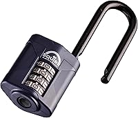 Vista 2 de Squire Candado resistente (CP50/2.5) – Grillete extra largo más resistente – Candado combinado de 4 ruedas – Acero aleado para resistencia a