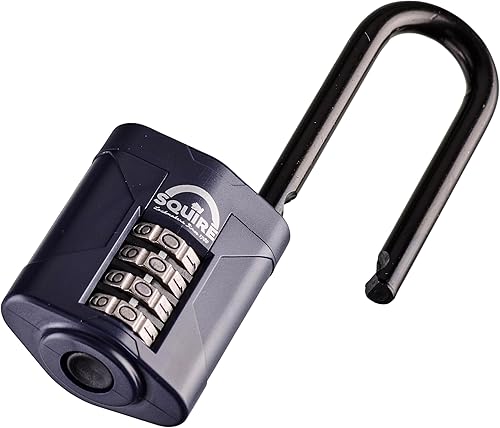 Miniatura 2 de Squire Candado resistente (CP502.5)  Grillete extra largo más resistente  Candado combinado de 4 ruedas  Acero aleado para resistencia a la