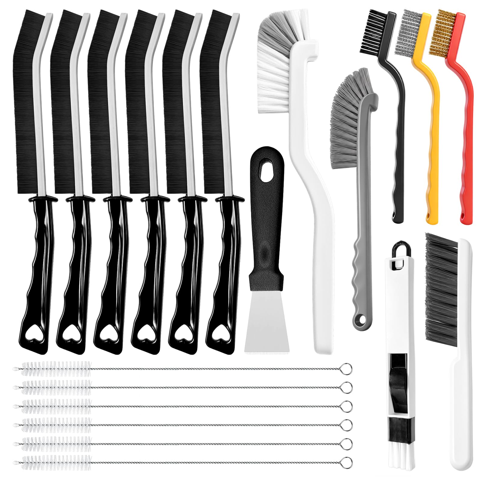 AONEZ 15-Piece Cleaning Brush Kit - Grout & More -8