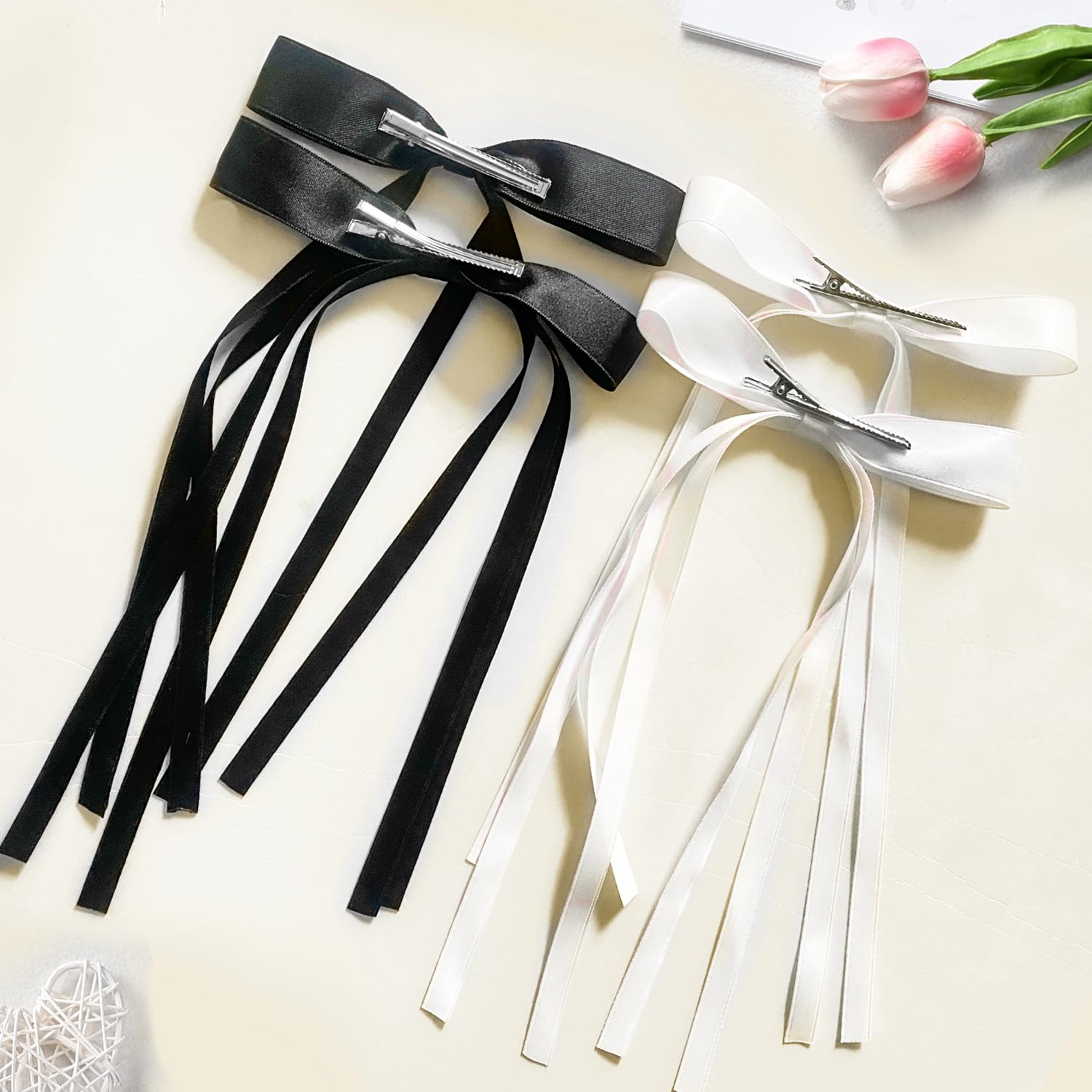 FKECVIS Hair Bows for Women, Hair Ribbon Hair Bow Clips Hair