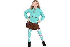 Kid's Disney Wreck-It Ralph Vanellope von Schweetz Hoodie, Skirt & Leggings Cosplay Outfit