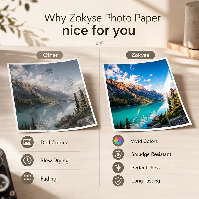 Papel fotográfico brillante 230gsm, 100 hojas carta miniatura 7