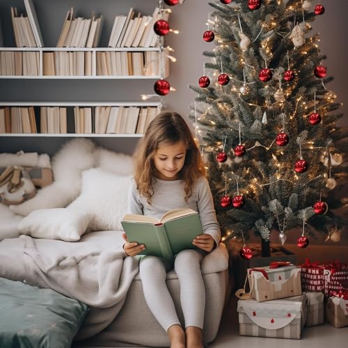 Vista 214 de AMS - Adornos chapados, bolas de Navidad, para decoración de fiestas de vacaciones, colección de árbol para boda, Acción de Gracias, fiesta