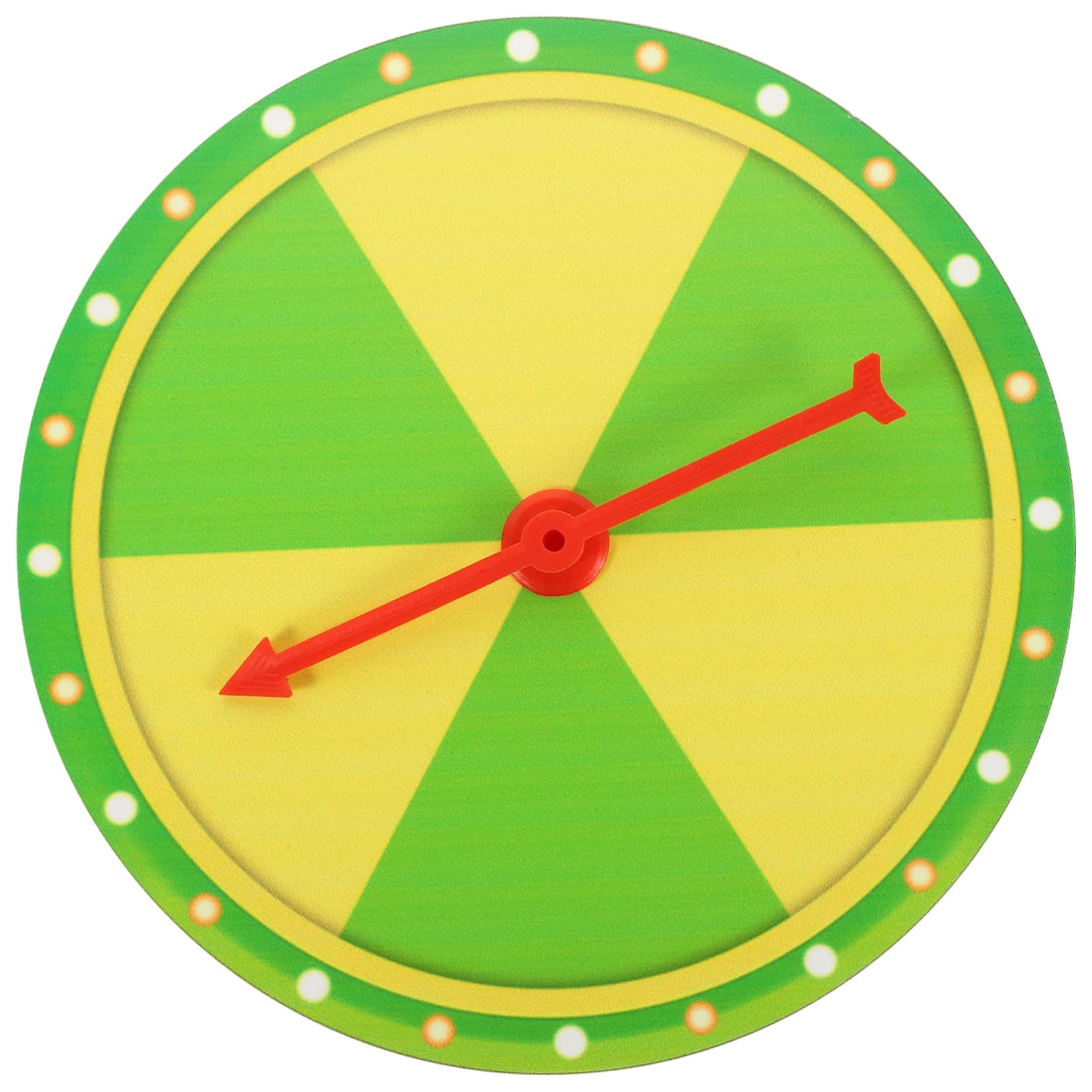 Yardwe Portable Prize Wheel Dry-Erase Writing Surface Ideal Fortune Spinning Wheel for Parties Events