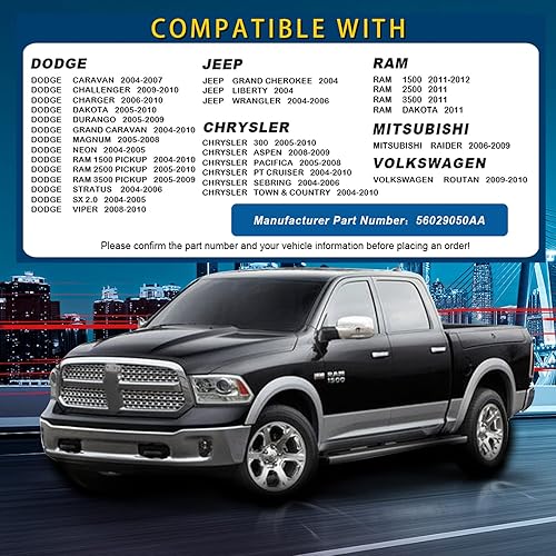 Miniatura 4 de Sensor de oxígeno 234-4588 56029050AA compatible con Dodge Ram 1500 Charger Challenger 09-11 BAIXINDE 1 unidad