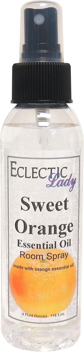 Sweet Orange Room Spray (Double Strength), 16 Ounces, No Artificial Colors, Parabens, or Preservatives - Fragrant Aromatic Room Mist For Home, Room, Office, Made With Essential Oils
