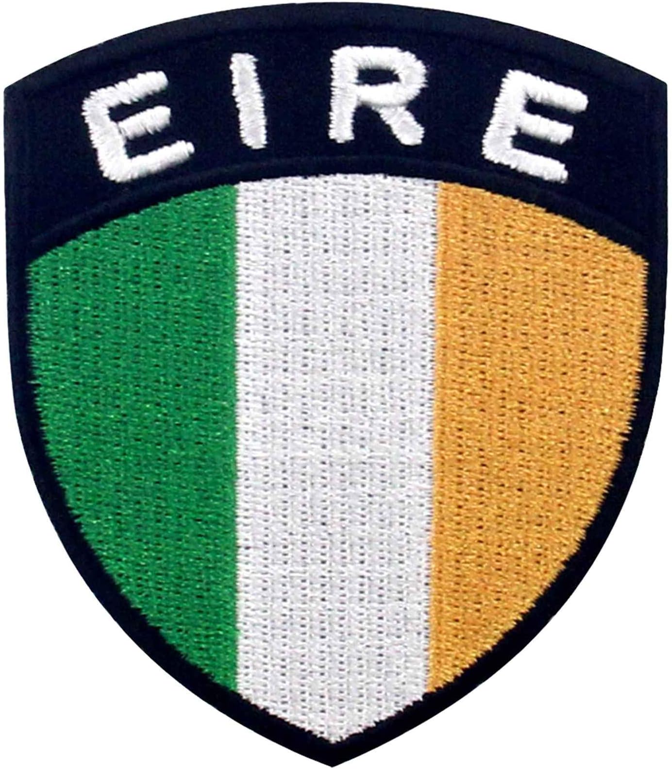 Ireland Shield Flag Patch Embroidered Applique Iron On Sew On Irish National Emblem