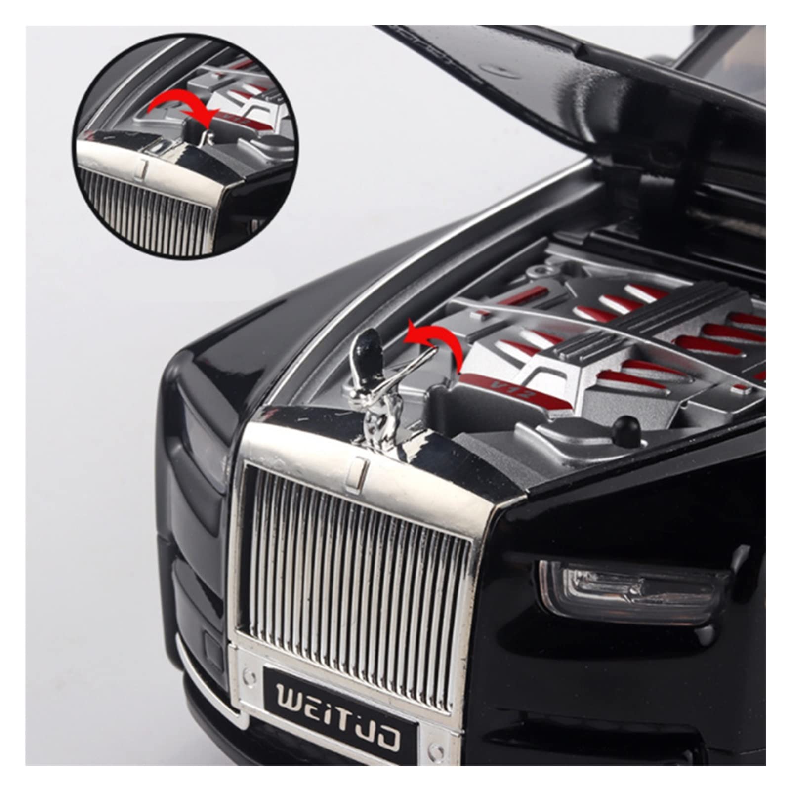 No281 ミニカー1/18 Rolls Royce Phantom Ⅰ Amazon.com: MING ZHEN Toy car Model 1/18 for Rolls Royce