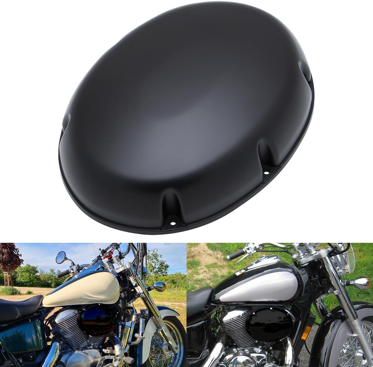 Motorcycle Air Filter Cover Air Cleaner Intake Case Cover Compatible with 1997-2003 Honda Shadow ACE VT400 VT750 VT 400 VT 750