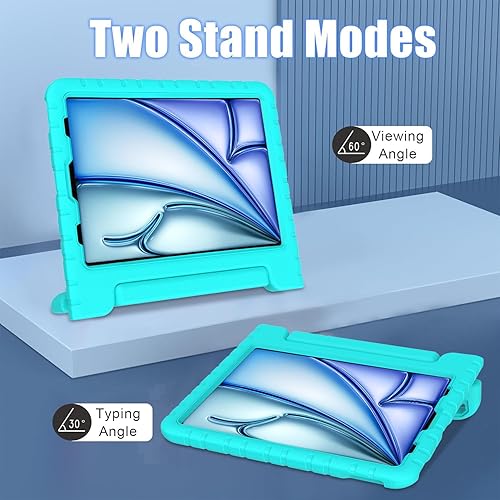 Miniatura 7 de BMOUO Funda para niños para iPad Air de 11 pulgadas M3 (2025)  M2 (2024), iPad Air de 5 generación (2022)  Air 4 generación (2020) de 10.9 pulgadas,
